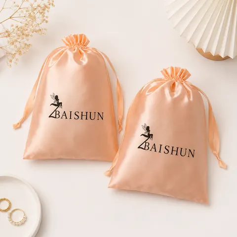 Satin-Look Drawstring Pouch
