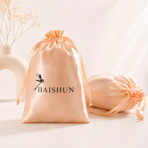 Satin-Look Drawstring Pouch — product gallery view