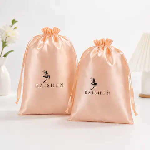 Satin-Look Drawstring Pouch — product gallery view
