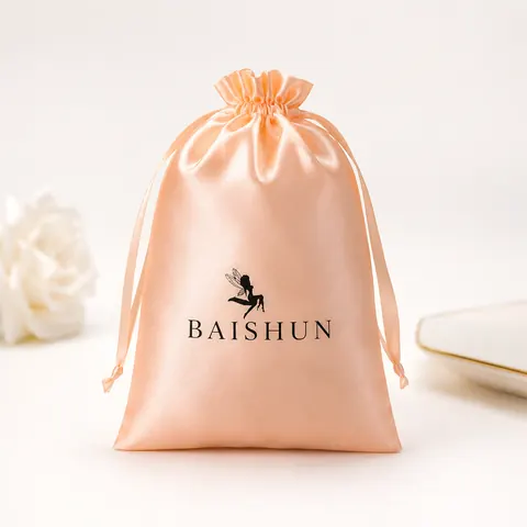 Satin-Look Drawstring Pouch — product gallery view