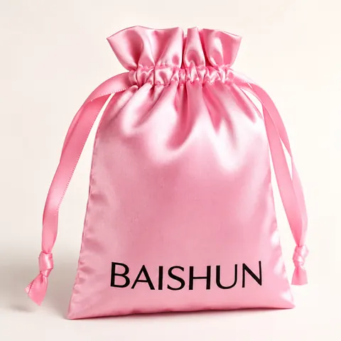 Satin-Look Drawstring Pouch