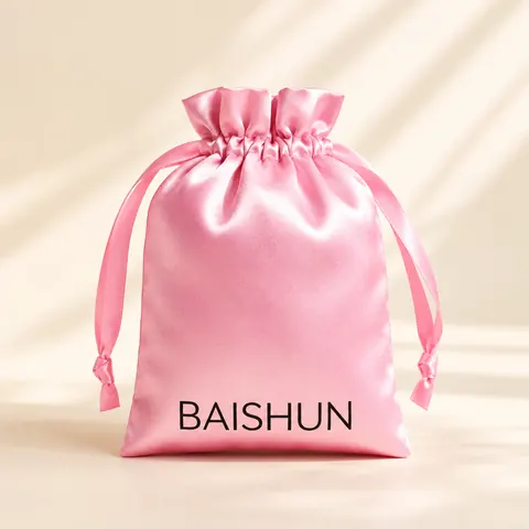 Satin-Look Drawstring Pouch — product gallery view