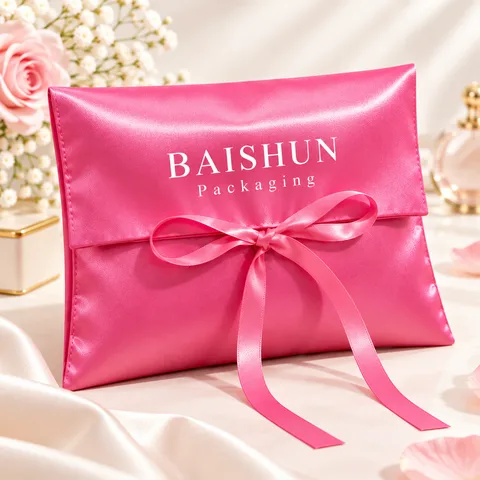Custom Satin Ribbon Gift Pouch — product view 4