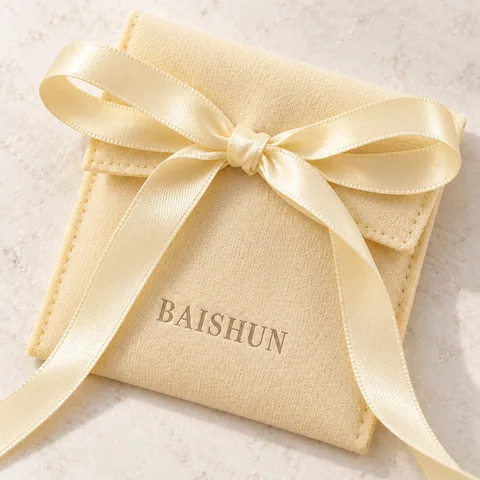 Custom Satin Bow Gift Pouch — product view 4