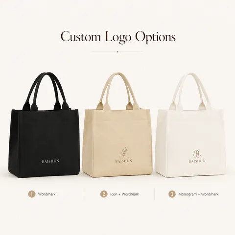 Minimal Canvas Tote Bag
