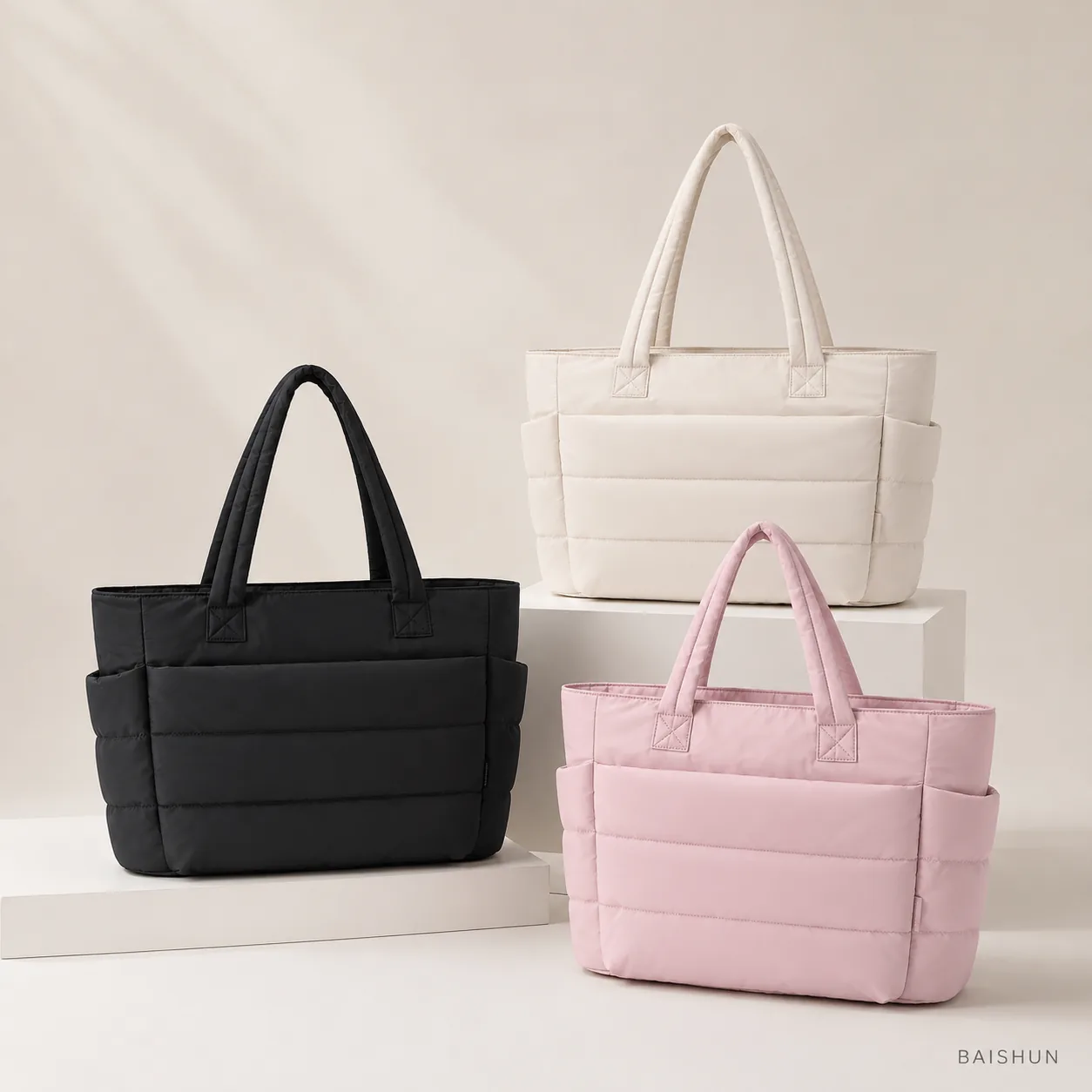 Quilted Padded Tote Bag — main product view