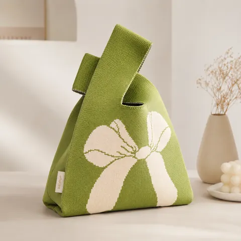 Patterned Knot Handle Bag — product gallery view