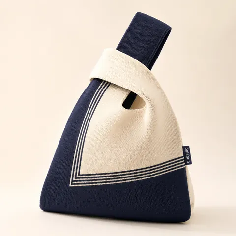 Patterned Knot Handle Bag — product gallery view