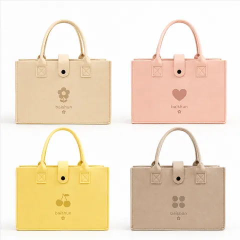 Snap-Closure Canvas Tote — product gallery view