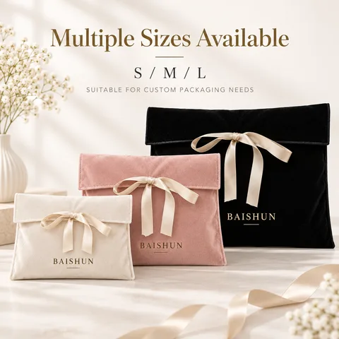 Custom Velvet Ribbon Gift Pouch — product view 5