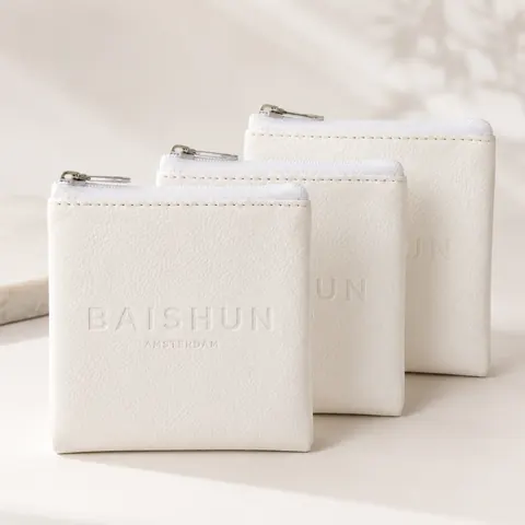 Light Quilted Zipper Pouch — product gallery view