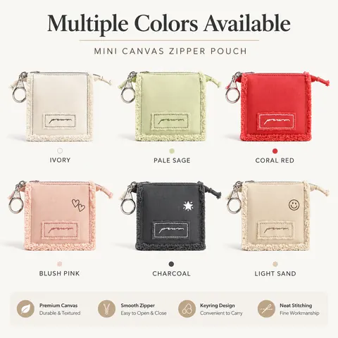 Graphic Keychain Mini Zipper Pouch — product gallery view