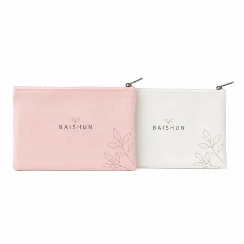 Minimal Flat Zipper Pouch — product gallery view