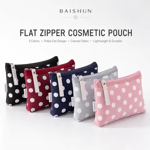 Pink Cartoon Wristlet Zipper Pouch — product gallery view