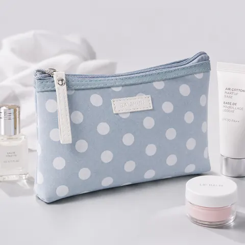 Assorted Flat Canvas Zipper Pouch — product gallery view