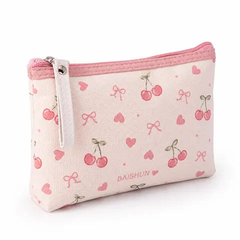 Assorted Flat Canvas Zipper Pouch — product gallery view