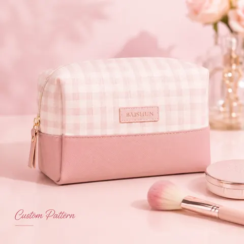 Color-Block Travel Cosmetic Bag — product gallery view