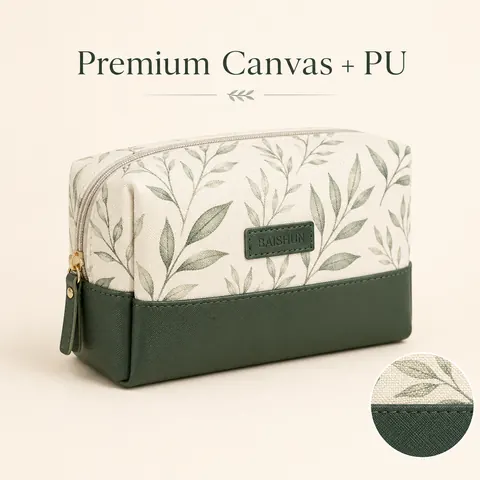 Color-Block Travel Cosmetic Bag — product gallery view