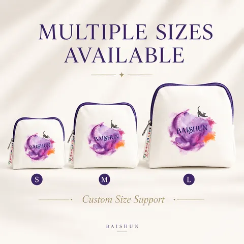 Watercolor Graphic Gusseted Zipper Pouch — product gallery view
