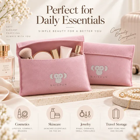 Custom Zipper Cosmetic Pouch — product view 1