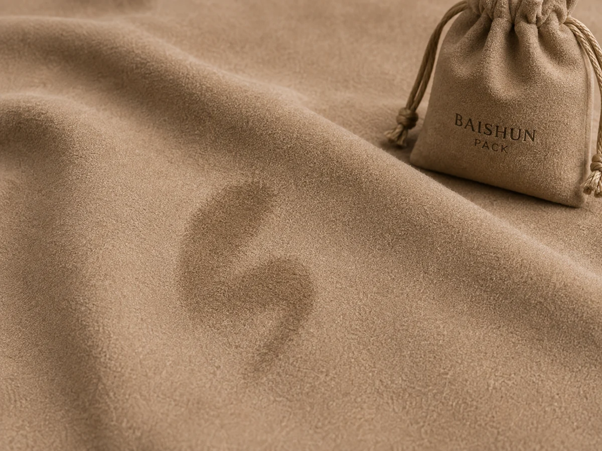 High-density microfiber suede with a brushed nap